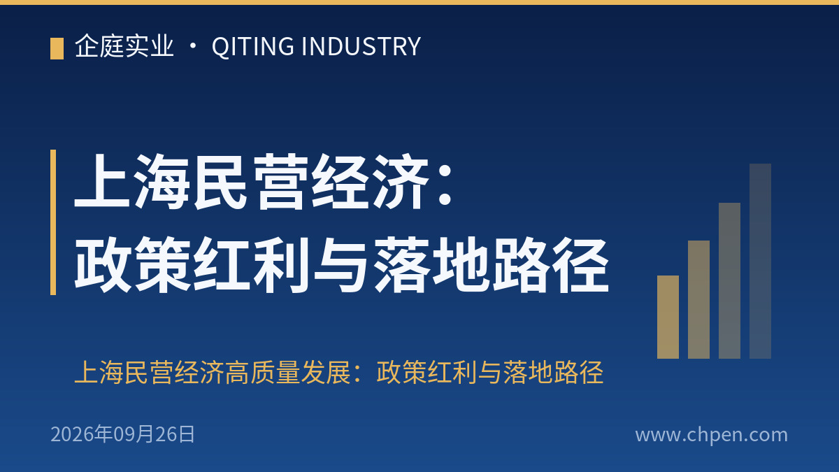 上海民营经济:政策红利与落地路径