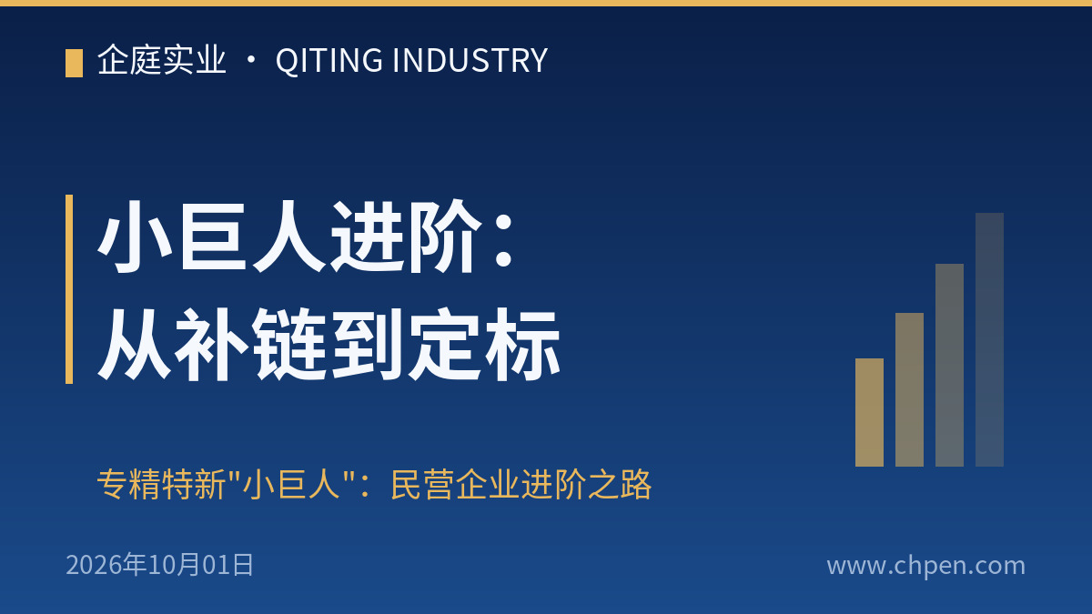 小巨人进阶:从补链到定标