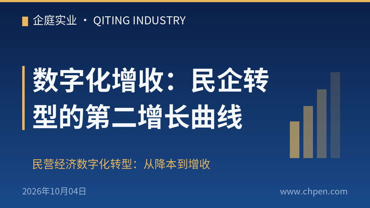数字化增收:民企转型的第二增长曲线