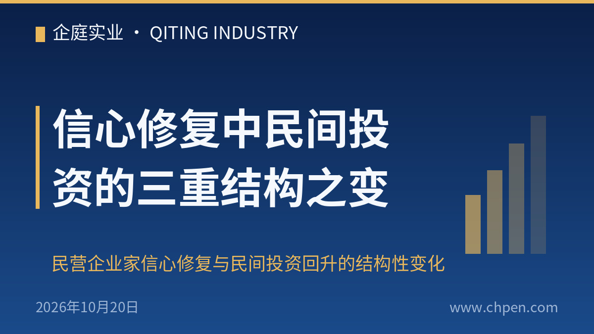 信心修复中民间投资的三重结构之变